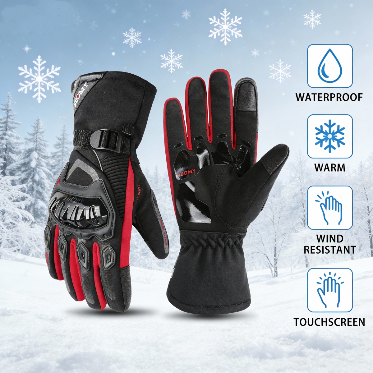 Winter Waterproof Motorcycle G - Winter Glove Insulated ulasan dan harga