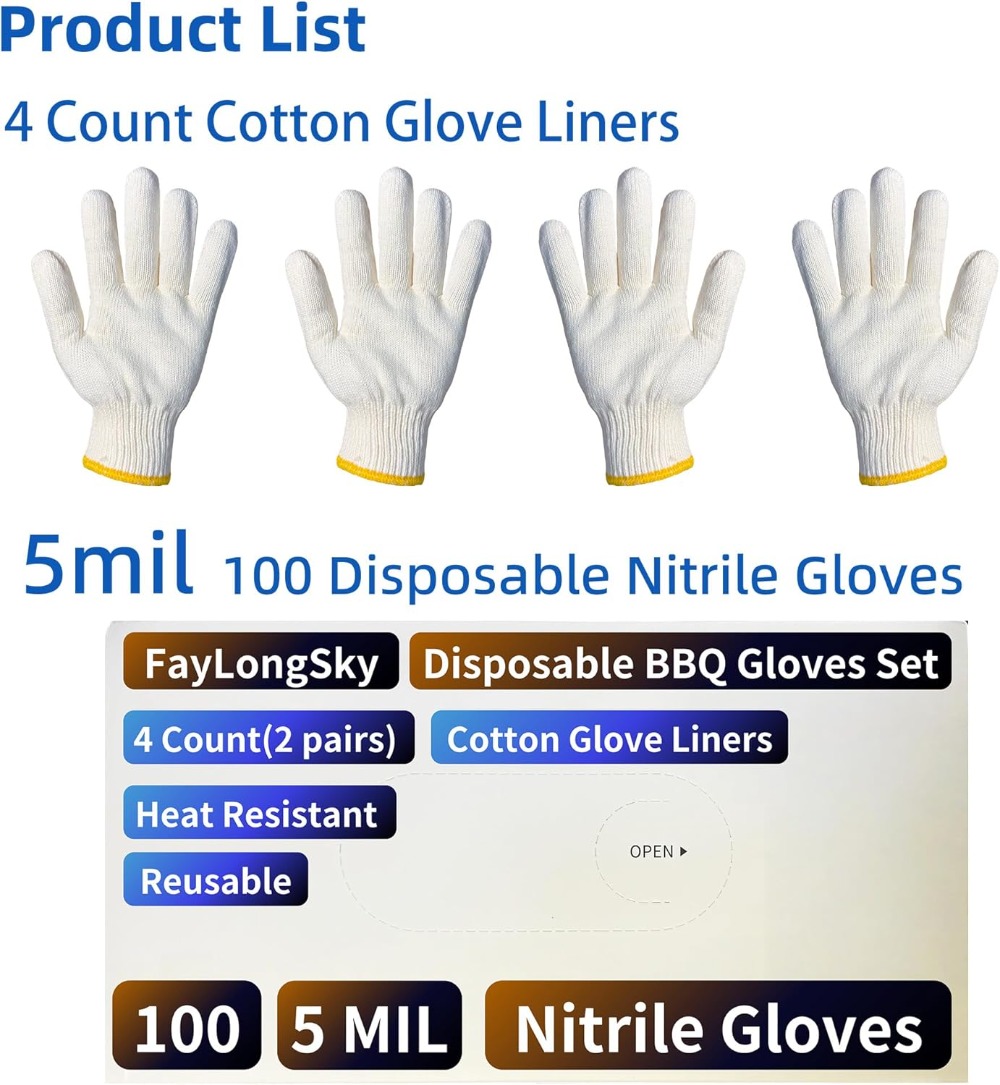 Heat Resistant BBQ Gloves: 4 R - Heat Resistant Glove ulasan dan harga