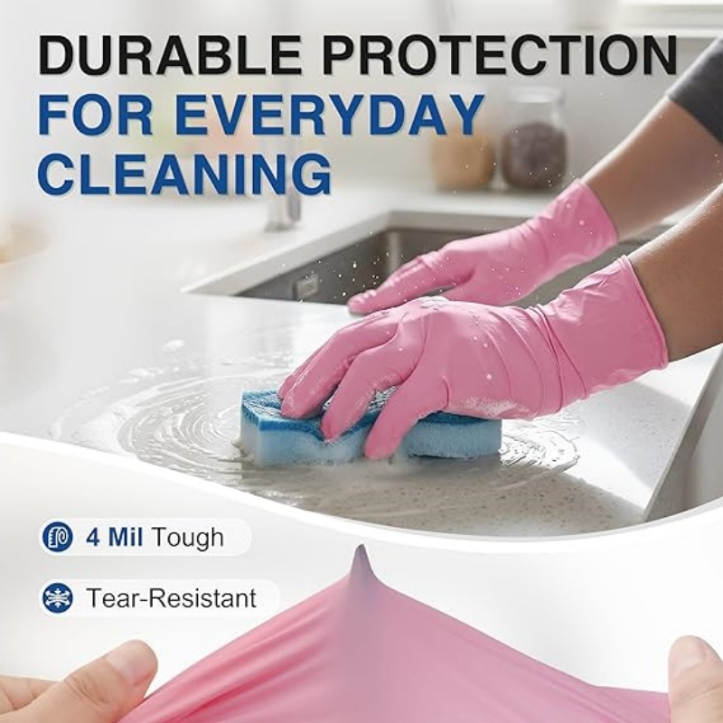 Pink Nitrile Disposable Gloves - Nitrile Mechanic Glove ulasan dan harga