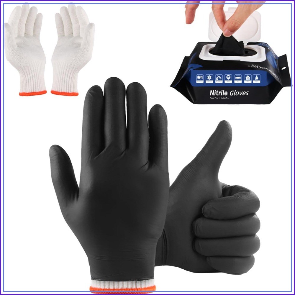 BBQ Gloves 50 Disposable Nitri - Heat Resistant Glove ulasan dan harga