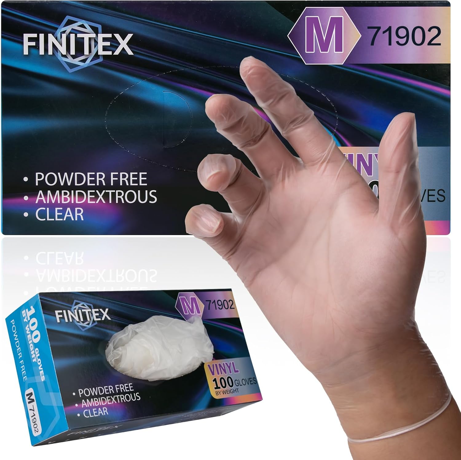 Clear Vinyl Gloves Disposable  - Exam Glove Nitrile ulasan dan harga