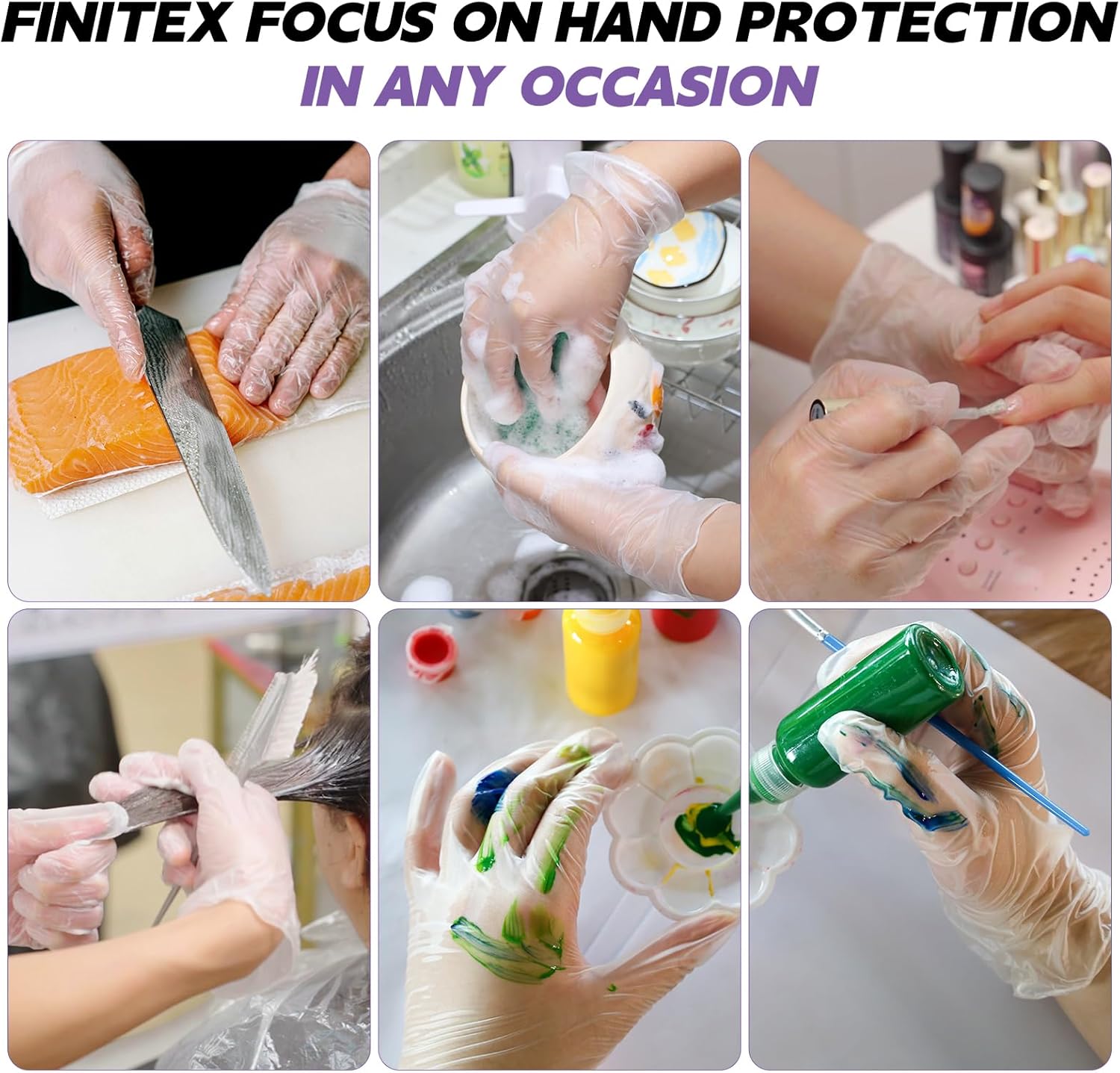 Clear Vinyl Gloves Disposable  - Exam Glove Nitrile ulasan dan harga