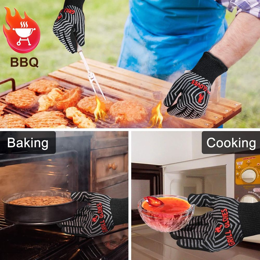 Silicone Heat Resistant Grilli - Oven Mitt Silicone ulasan dan harga