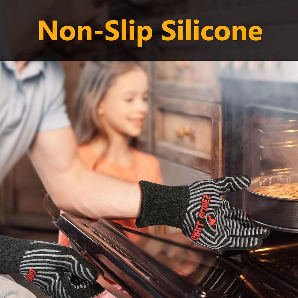 Silicone Heat Resistant Grilli - Oven Mitt Silicone ulasan dan harga