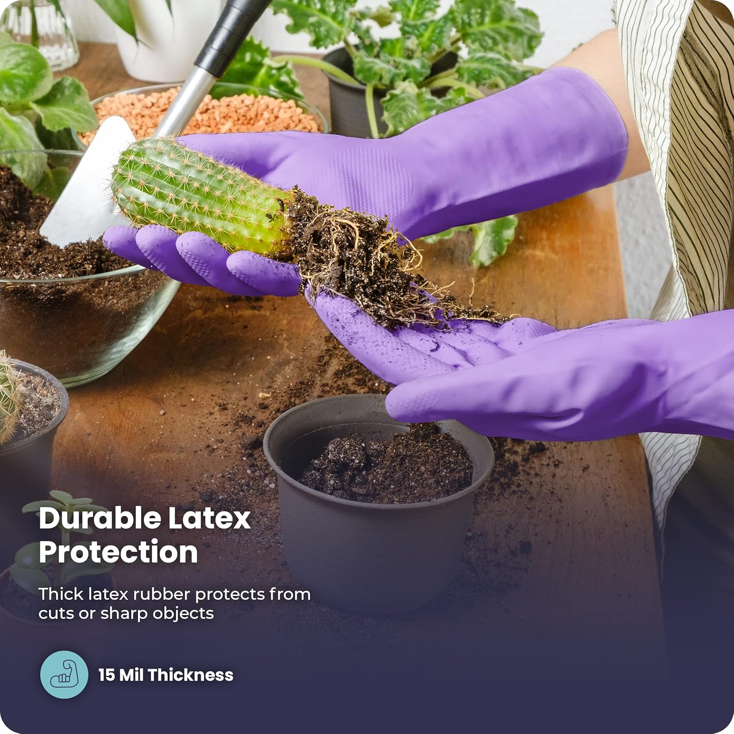 3/6/12/60 Pairs Dishwashing Gl - Rubber Glove Cleaning ulasan dan harga