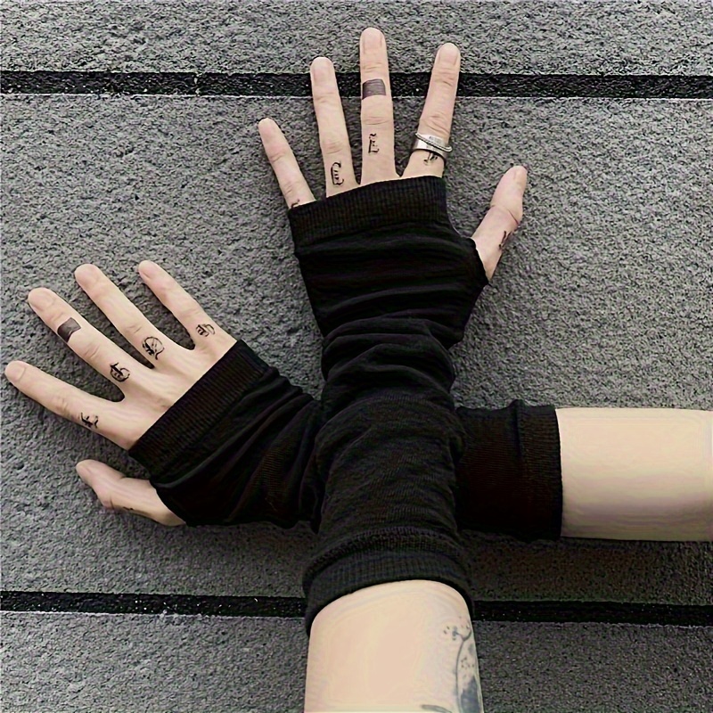 Fashion ninja arm cover, knitt - Fingerless Glove Knit ulasan dan harga