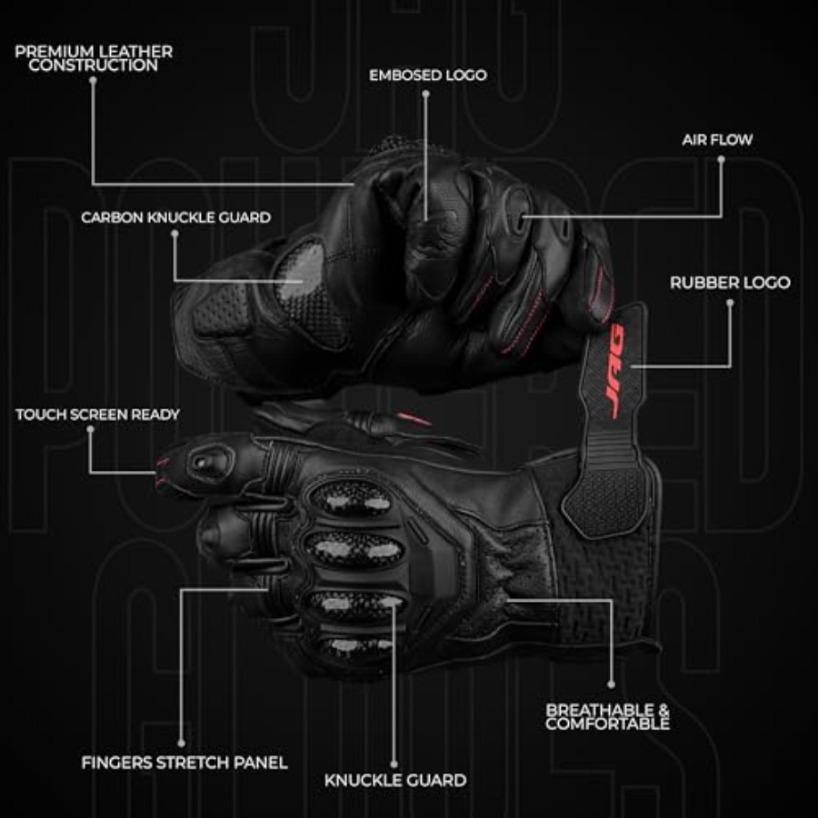 Leather Motorcycle Gloves for  - Motorcycle Glove Knuckle ulasan dan harga