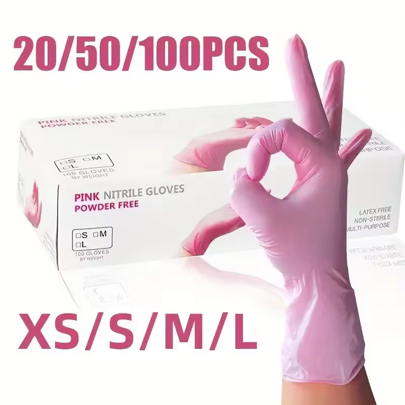 20/50/100PCS Pink Disposable G - Nitrile Mechanic Glove ulasan dan harga