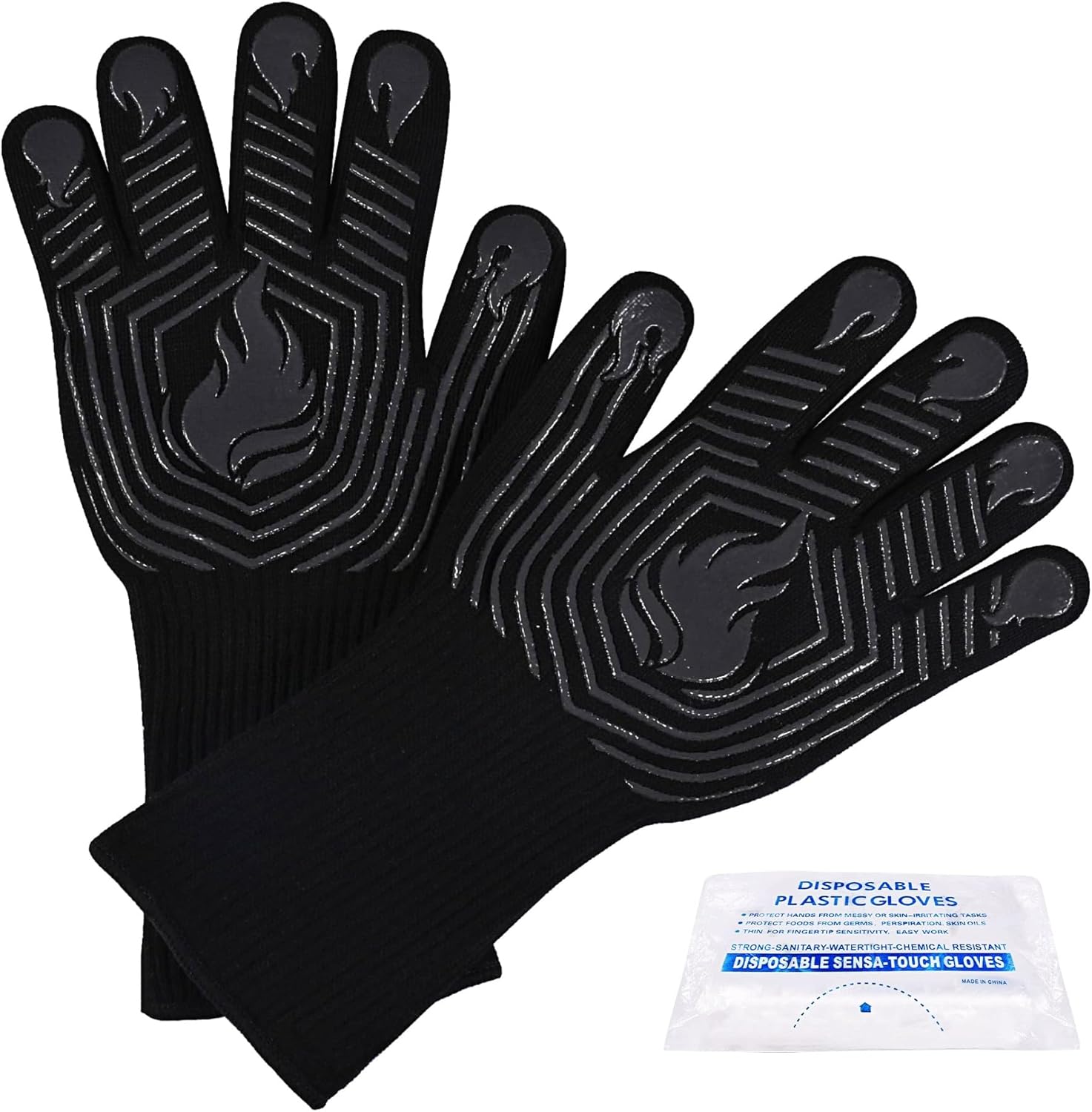 1472°F Heat Resistant BBQ Glov - Oven Mitt Silicone ulasan dan harga