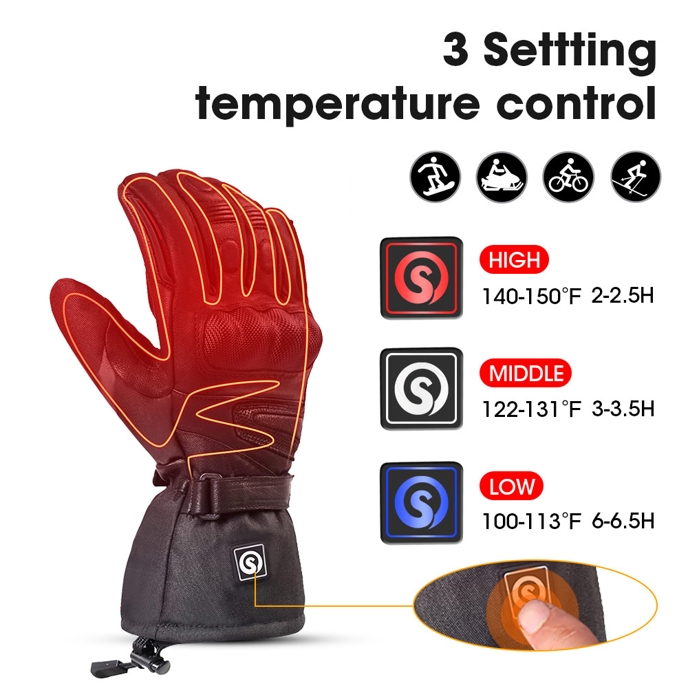 Snow Deer Winter Electric Heat - Ski Glove Waterproof ulasan dan harga