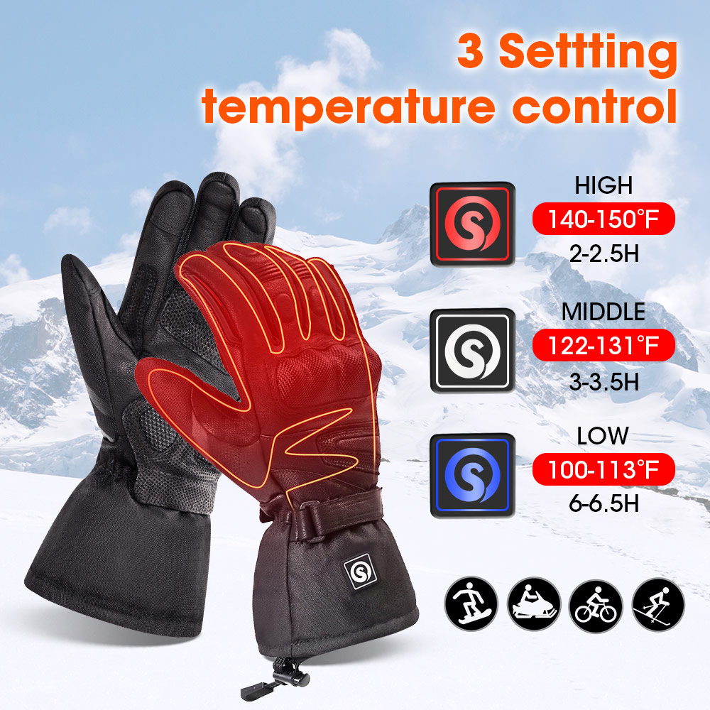 Snow Deer Winter Electric Heat - Ski Glove Waterproof ulasan dan harga