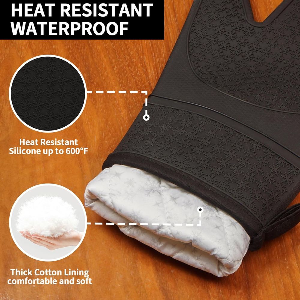 Heat Resistant Silicone Oven M - Oven Mitt Silicone ulasan dan harga