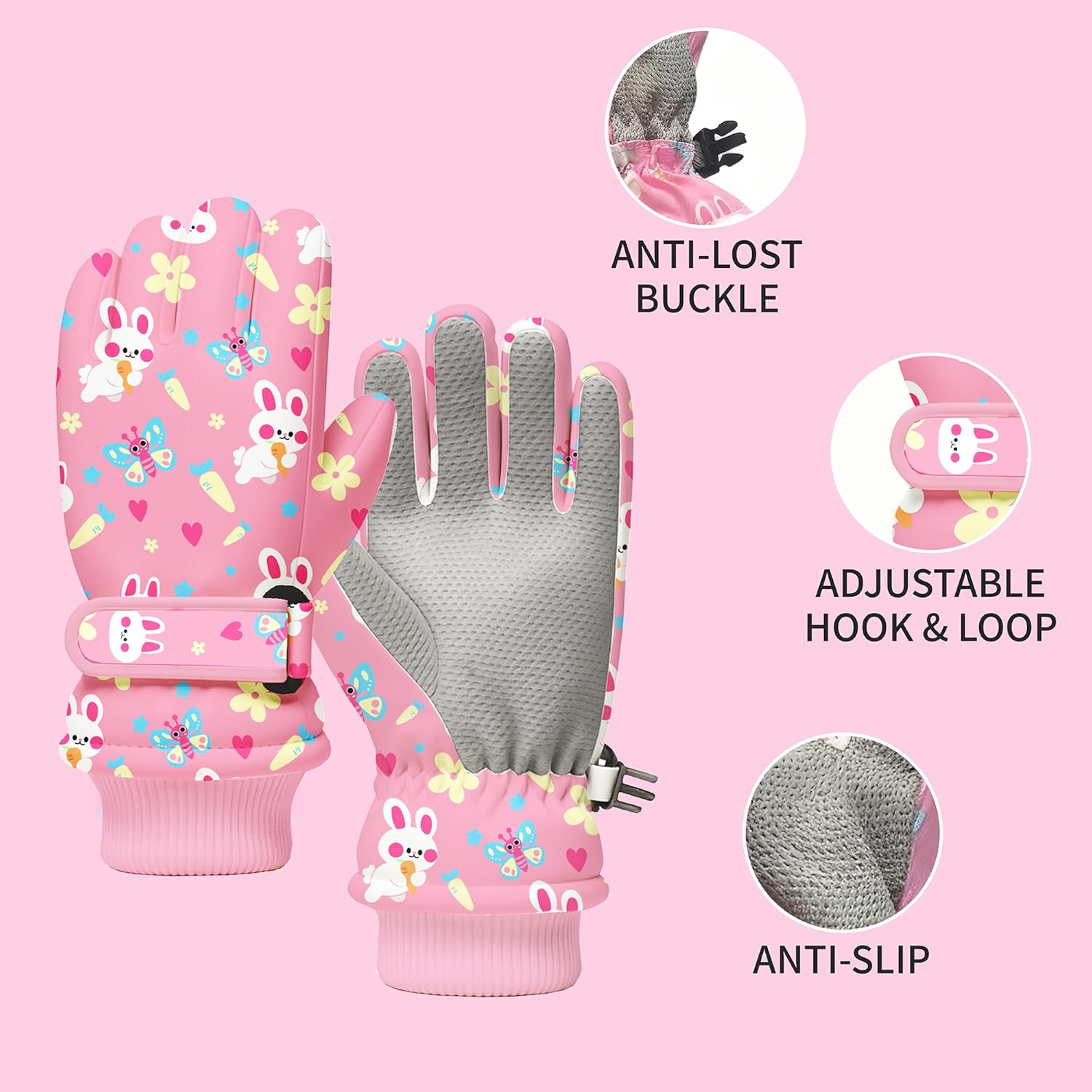 Kids Winter Snow Gloves, Water - Winter Glove Insulated ulasan dan harga