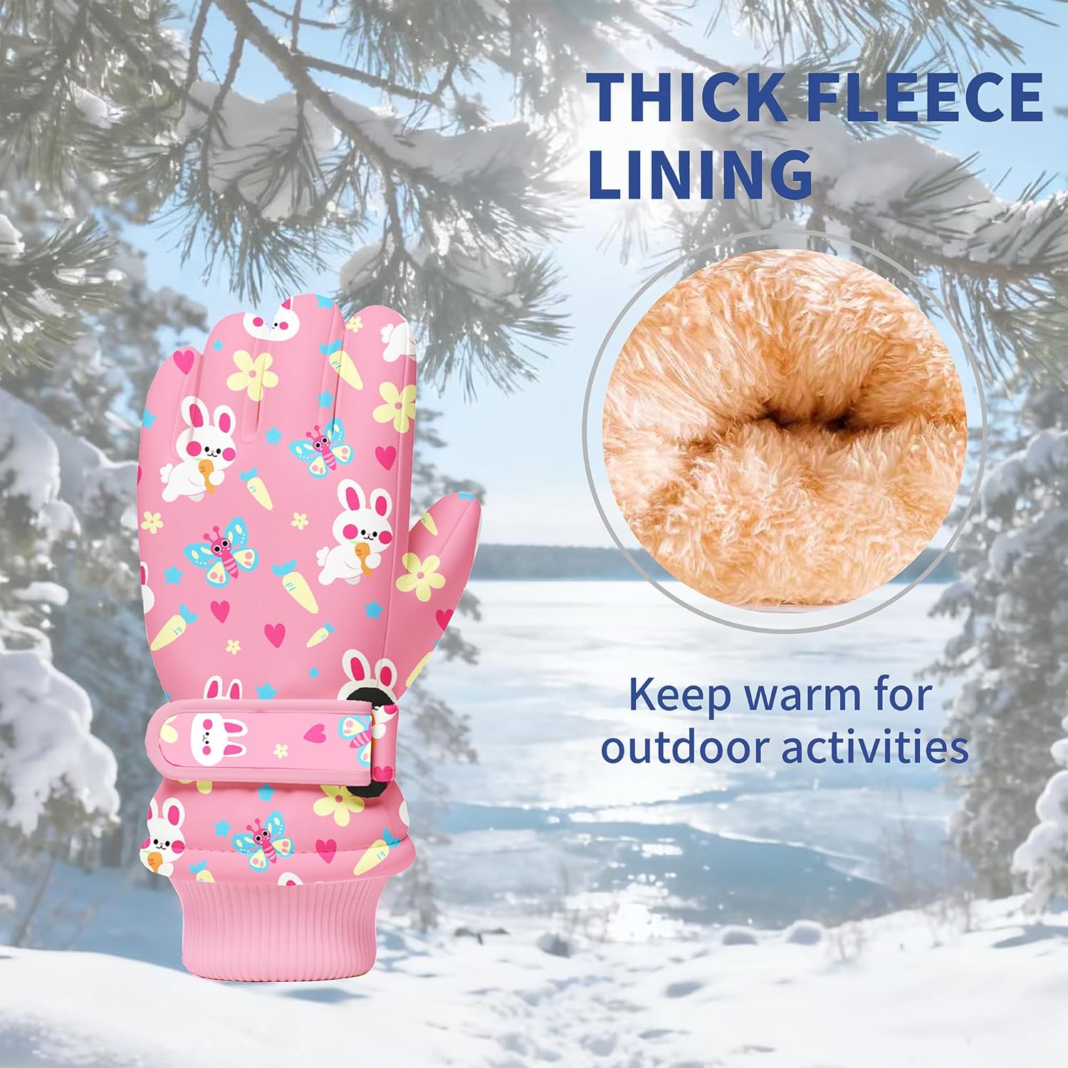 Kids Winter Snow Gloves, Water - Winter Glove Insulated ulasan dan harga