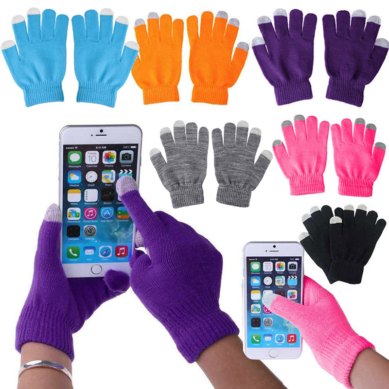 1 Pair Unisex Winter Warm Capa - Touchscreen Glove Capacitive ulasan dan harga