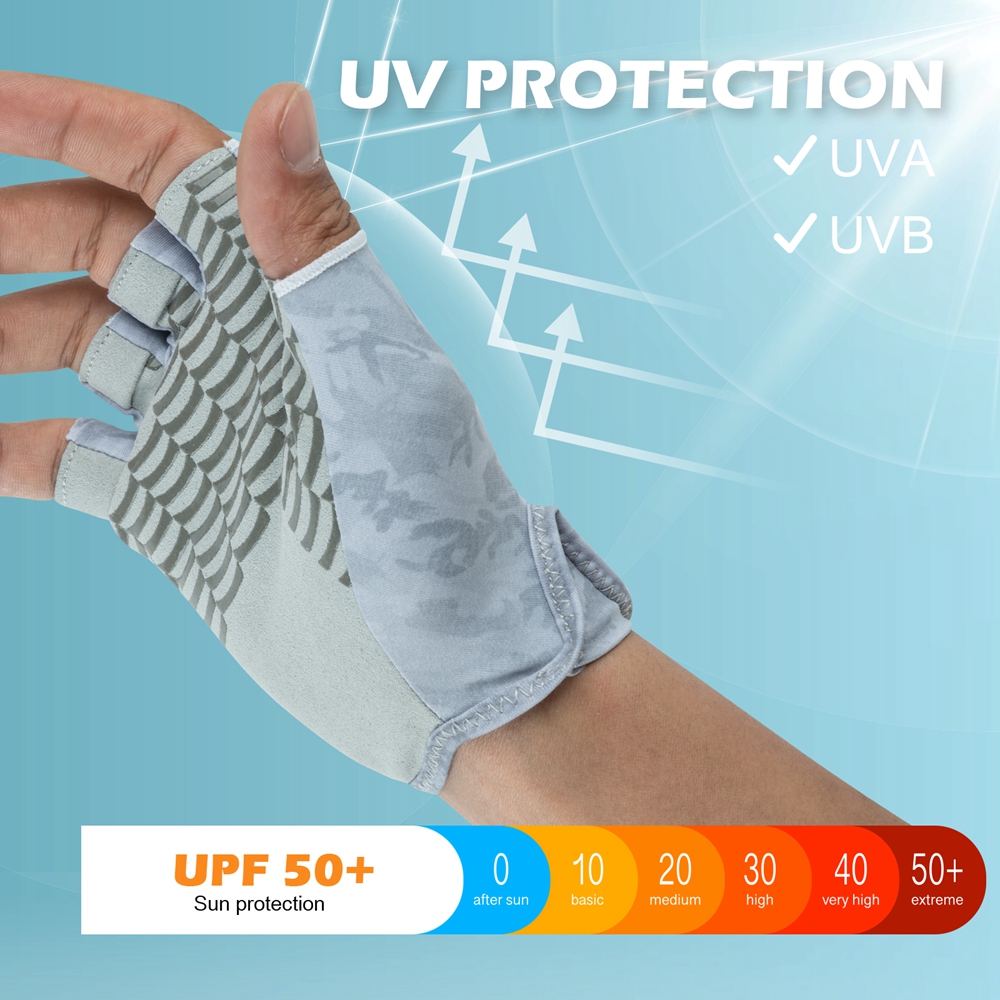 Goture Fingerless Fishing Glov - Cycling Glove Padded ulasan dan harga