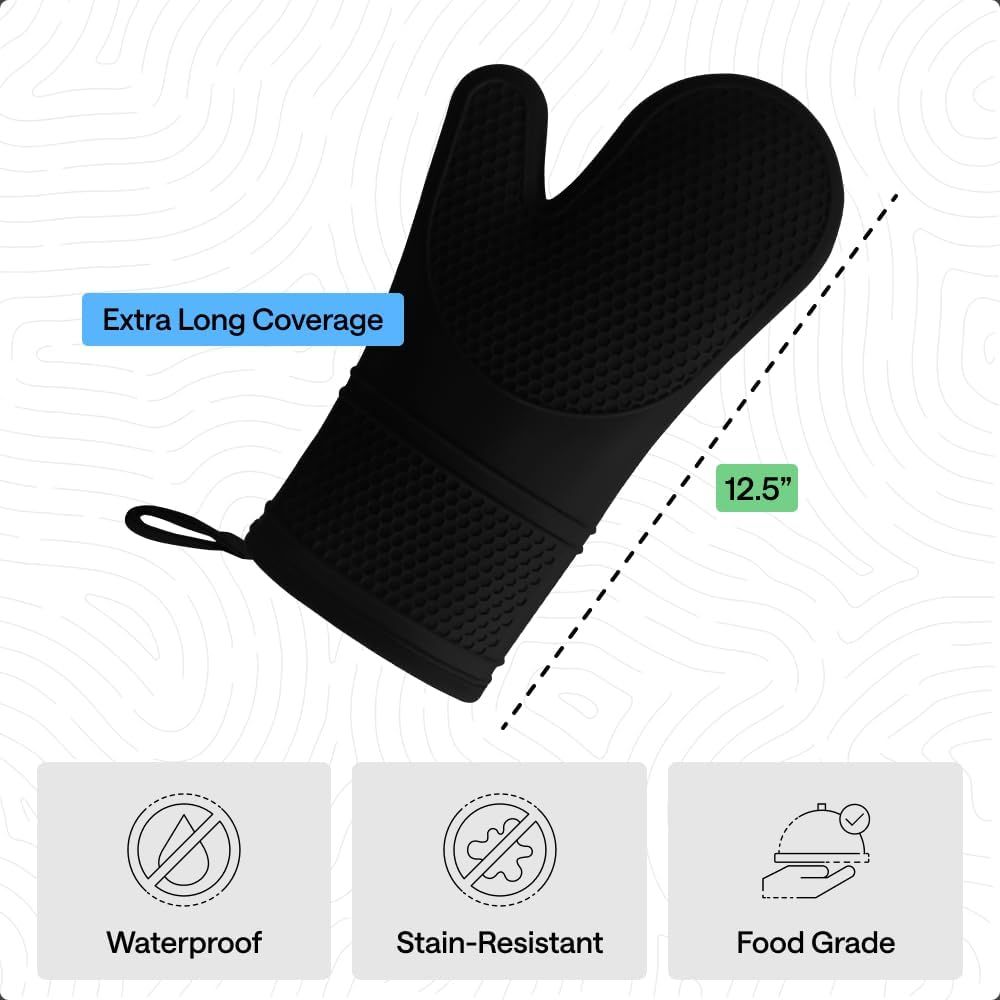 Heat Resistant Silicone Oven M - Oven Mitt Silicone ulasan dan harga