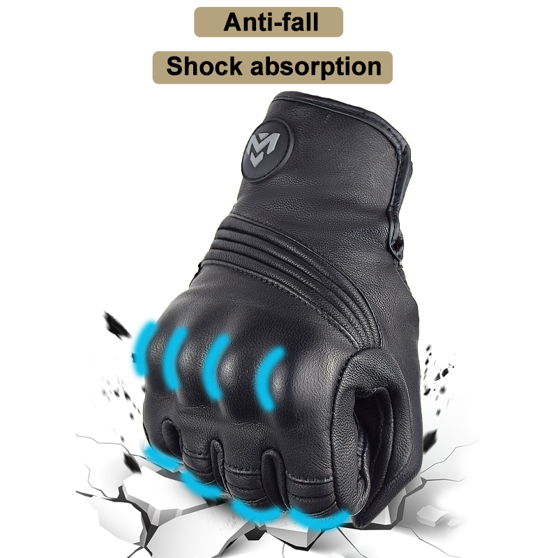 Men's Retro Perforated Leather - Cycling Glove Padded ulasan dan harga