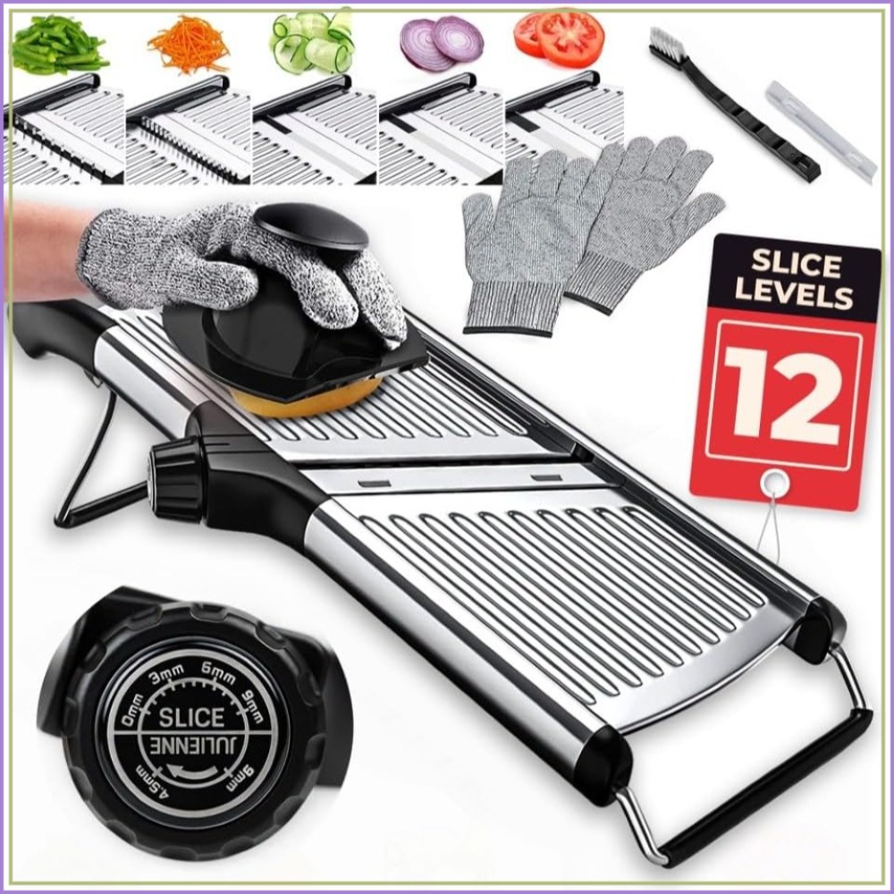 Adjustable Mandoline Food Slic - Cut Resistant Glove ulasan dan harga
