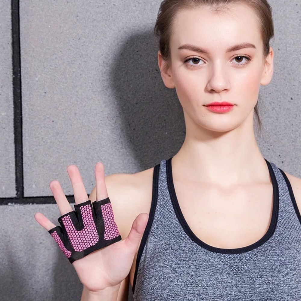 1 pair Breathable Gym Half Fin - Workout Glove Gym ulasan dan harga
