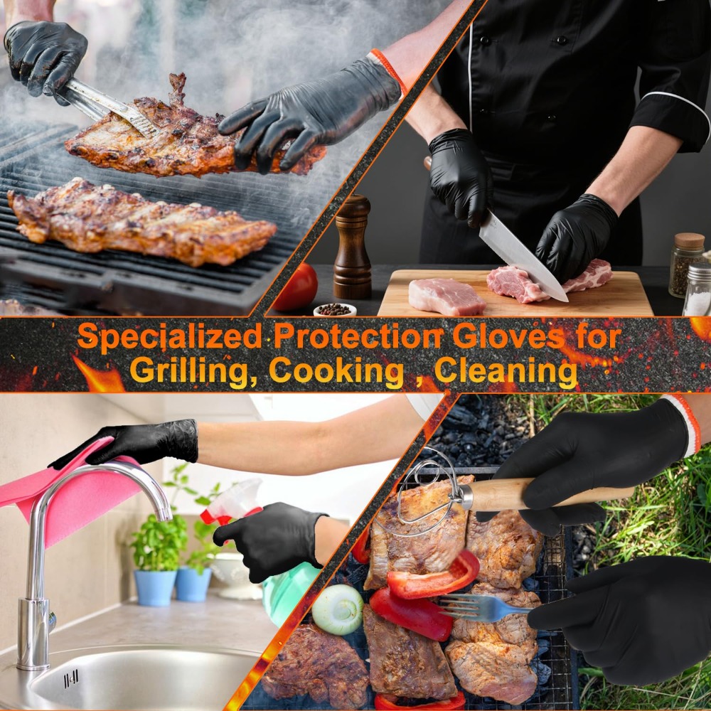 Disposable BBQ Gloves 100 Pack - Heat Resistant Glove ulasan dan harga