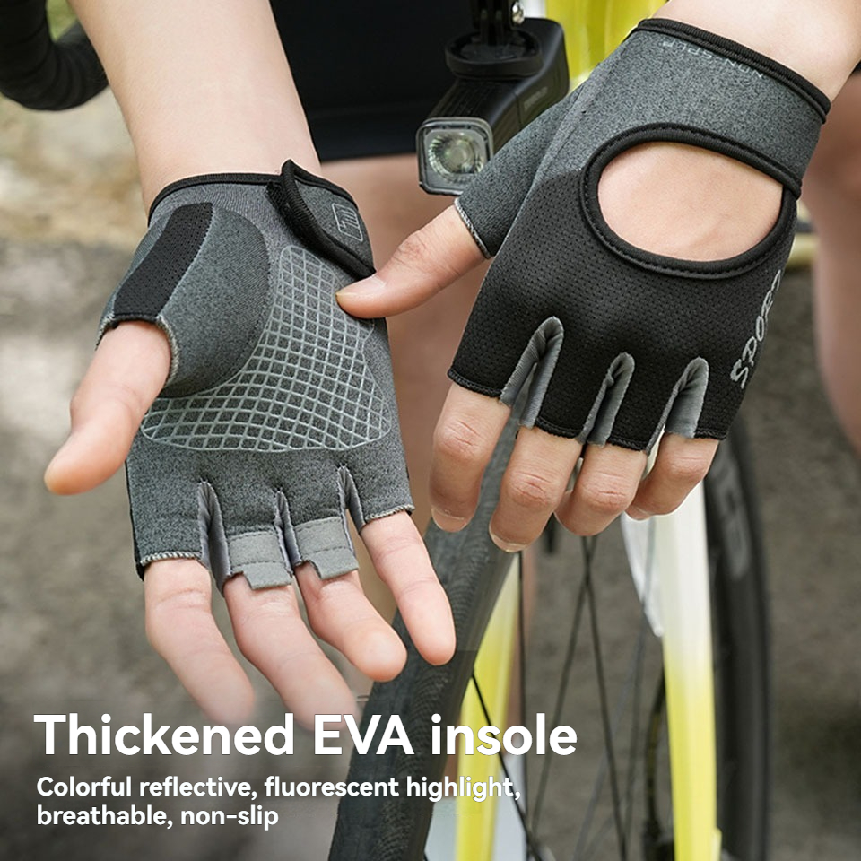 Cycling Sport Half Finger Glov - Workout Glove Gym ulasan dan harga