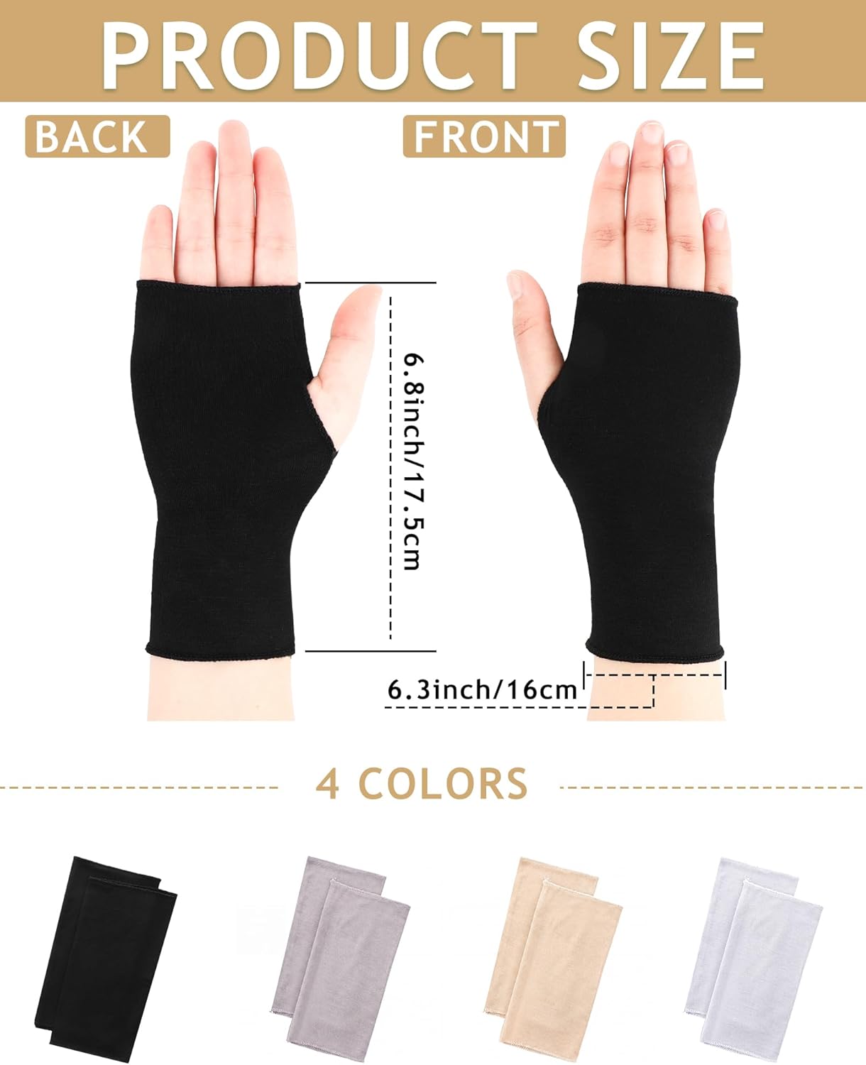 1 pair of sun protection glove - Fingerless Glove Knit ulasan dan harga