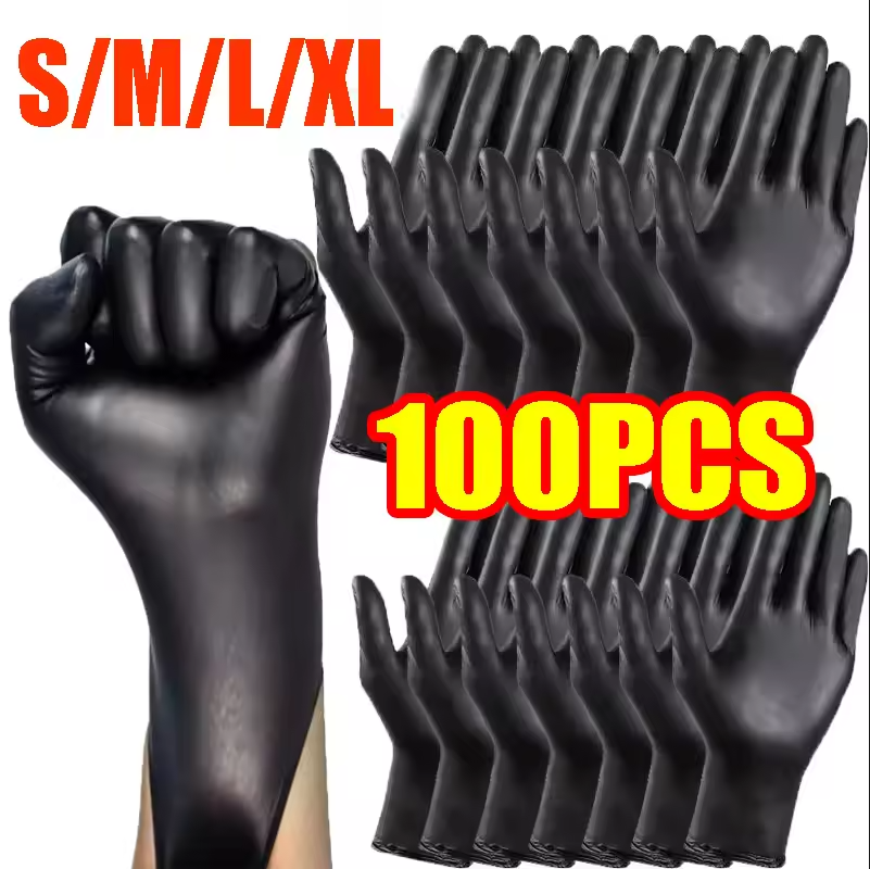 100/50/20PCS Black Nitrile Glo - Nitrile Mechanic Glove ulasan dan harga