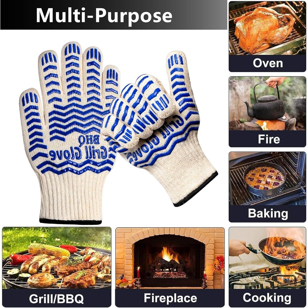 Heat Resistant Oven Gloves - B - Heat Resistant Glove ulasan dan harga