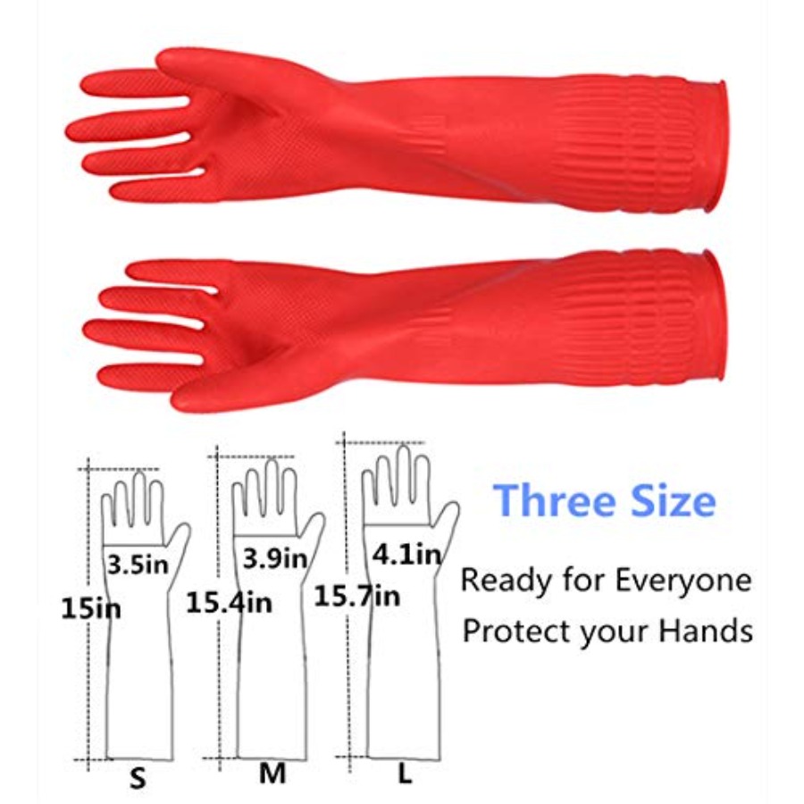 Rubber Cleaning Gloves Kitchen - Rubber Glove Cleaning ulasan dan harga