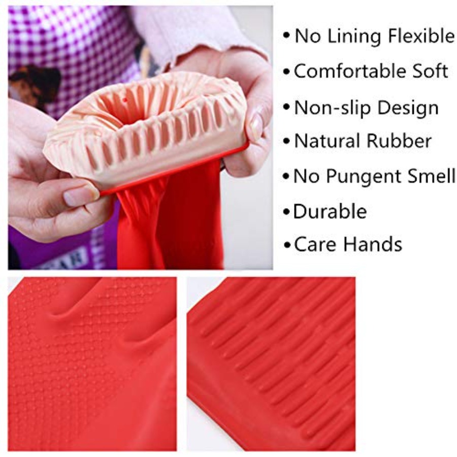 Rubber Cleaning Gloves Kitchen - Rubber Glove Cleaning ulasan dan harga