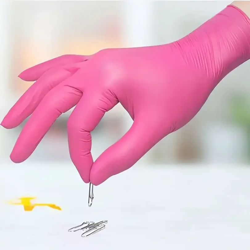 Fuchsia Nitrile Disposable Glo - Nitrile Mechanic Glove ulasan dan harga