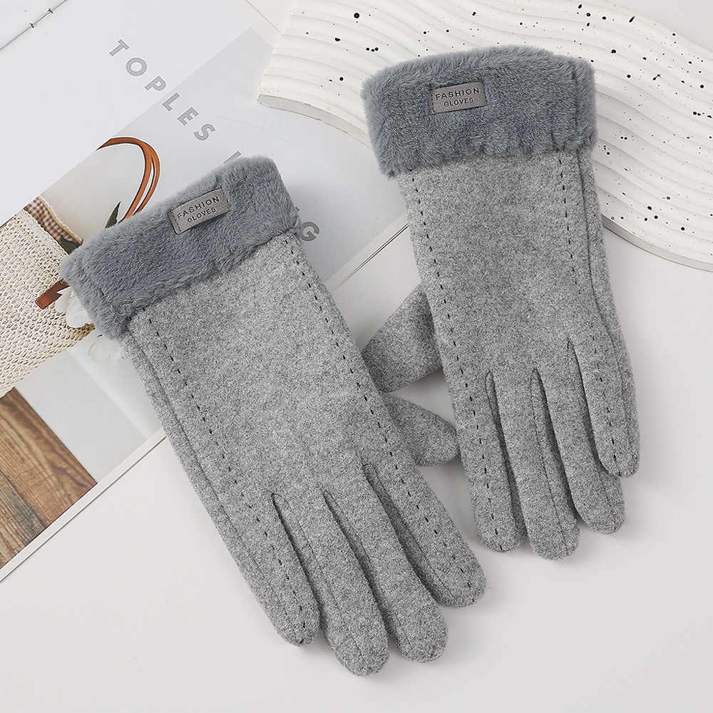 Women Winter Gloves Flip Top F - Wool Glove Lined ulasan dan harga