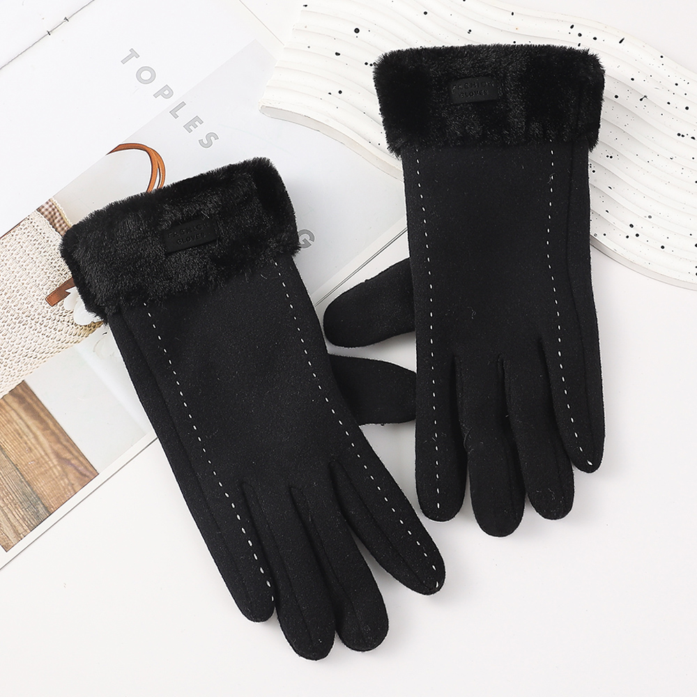 Women Winter Gloves Flip Top F - Wool Glove Lined ulasan dan harga