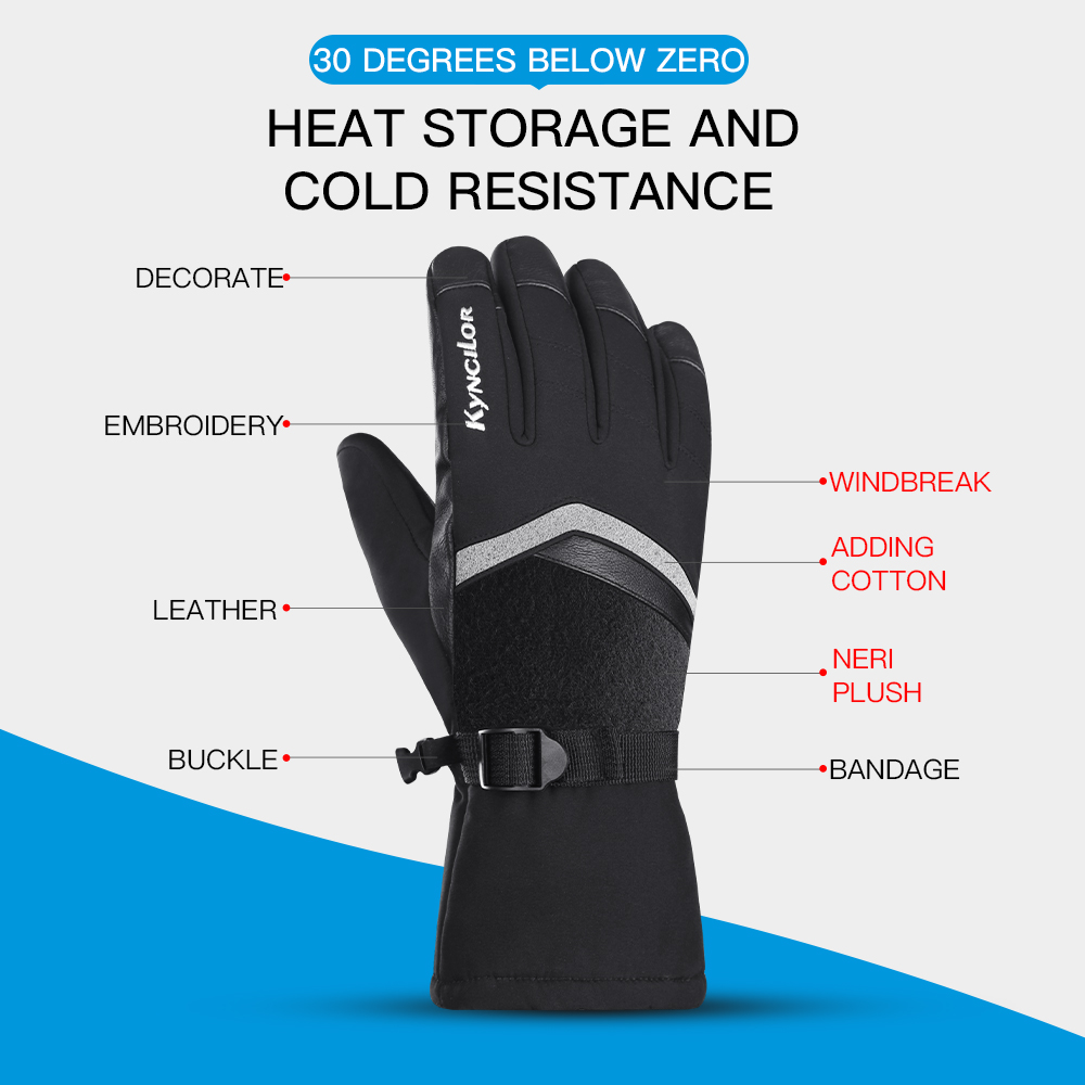 Winter Outdoor Cycling Ski Mou - Ski Glove Waterproof ulasan dan harga