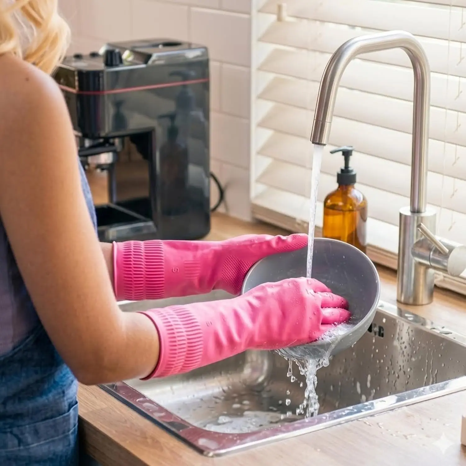 Reusable Rubber Dishwashing Gl - Rubber Glove Cleaning ulasan dan harga