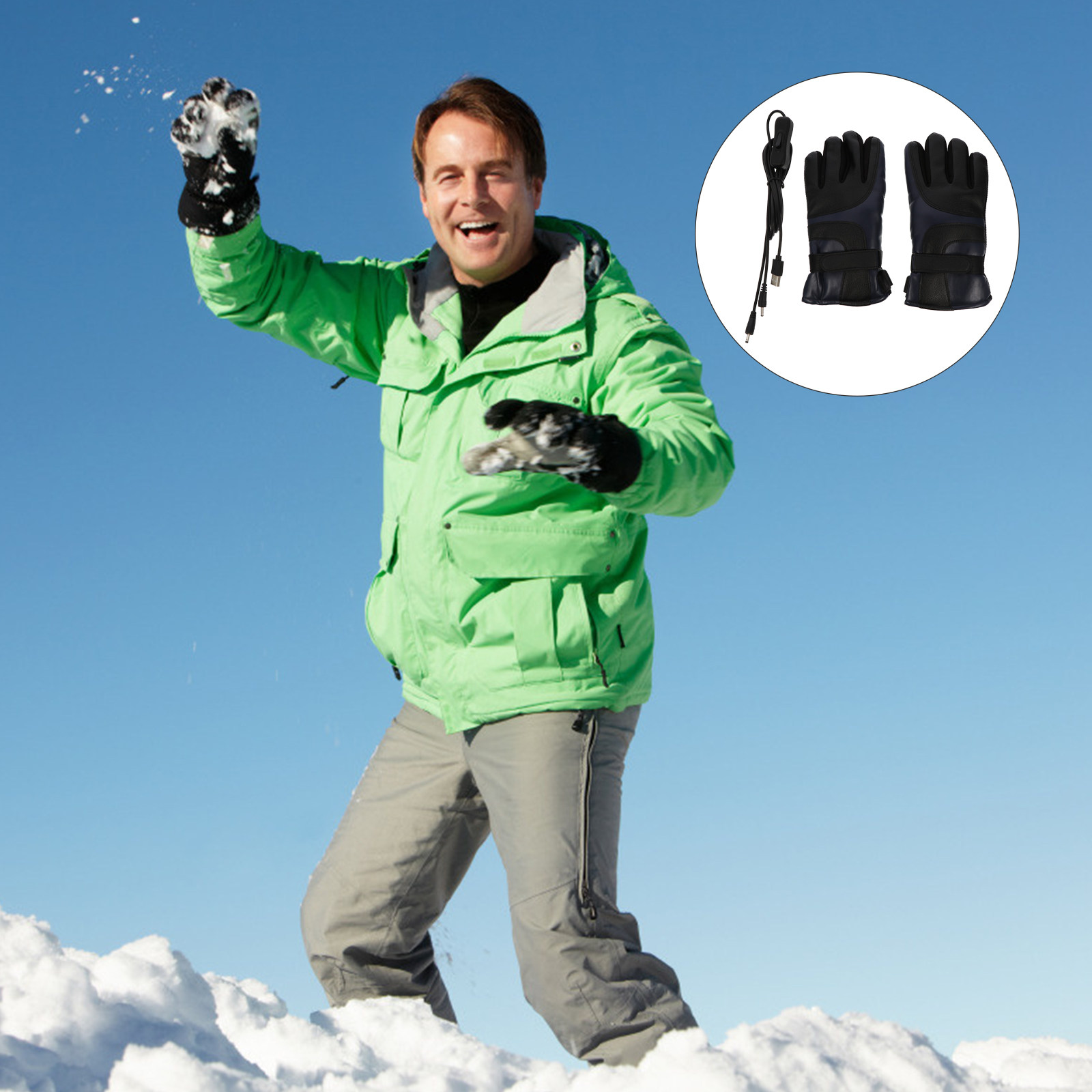 1Pair USB Electric Heated Glov - Winter Glove Insulated ulasan dan harga