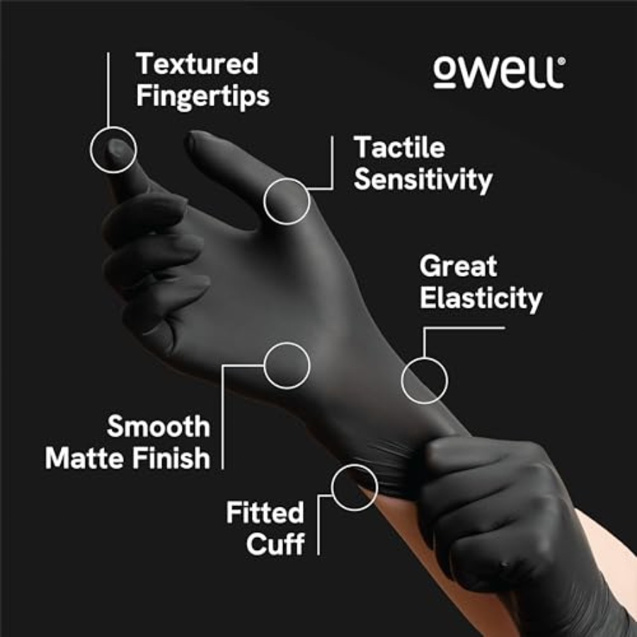 ® Black Nitrile Gloves - 4 Mil - Exam Glove Nitrile ulasan dan harga
