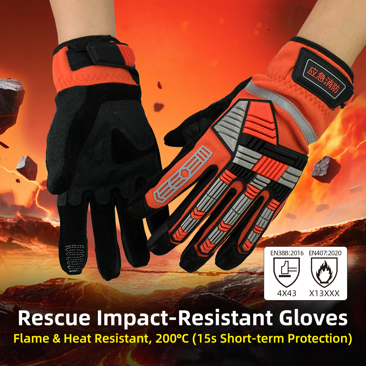 XYEHS 1 Pair TPR Impact Resist - Work Glove Impact ulasan dan harga