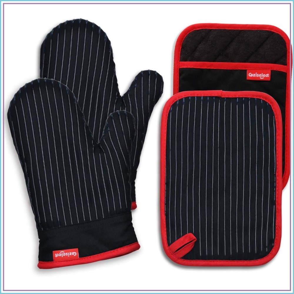 Heat Resistant Oven Mitts and  - Oven Mitt Silicone ulasan dan harga
