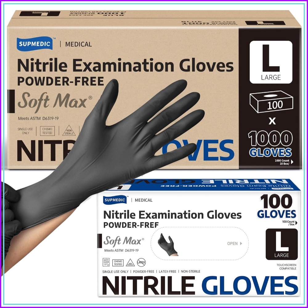 Nitrile Exam Gloves, 1000Pcs L - Exam Glove Nitrile ulasan dan harga